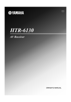 Yamaha HTR-6130 - Owners Manual 